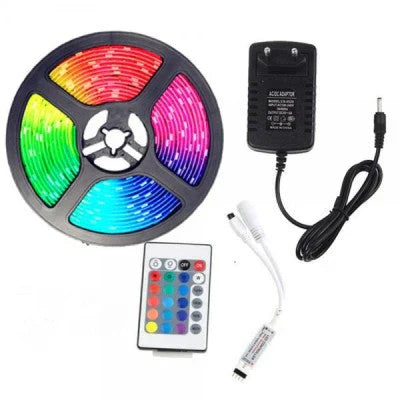 Banda LED multicolora, rezistenta la apa, flexibila, 5m