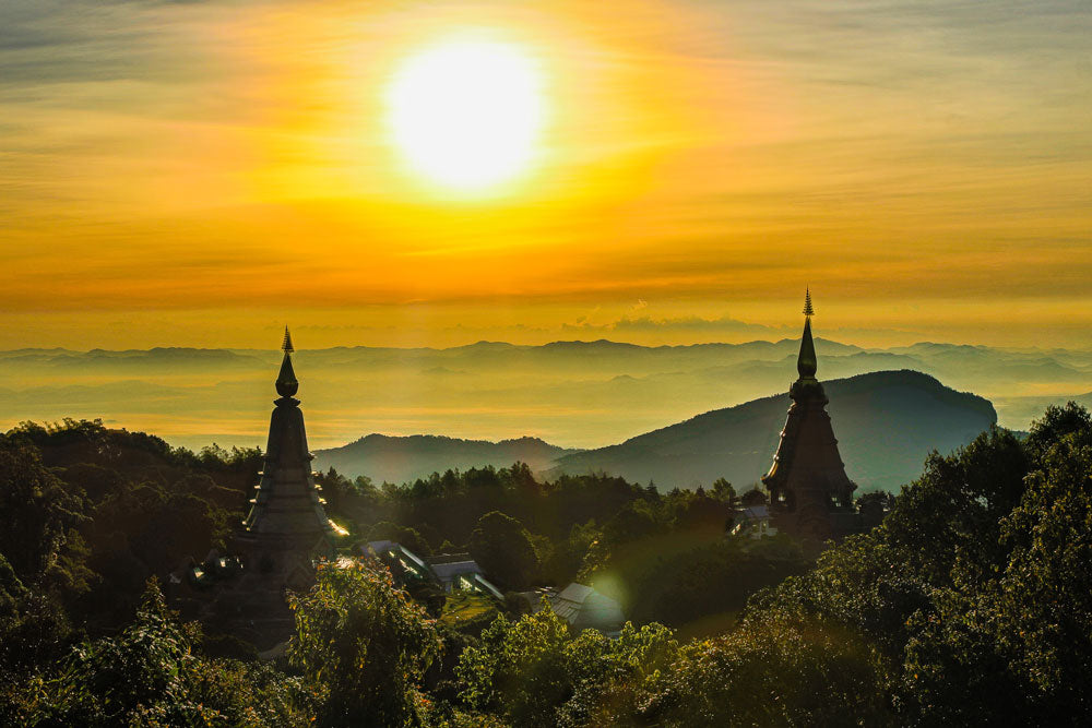 Sunrise over Chiang Mai, Thailand 
