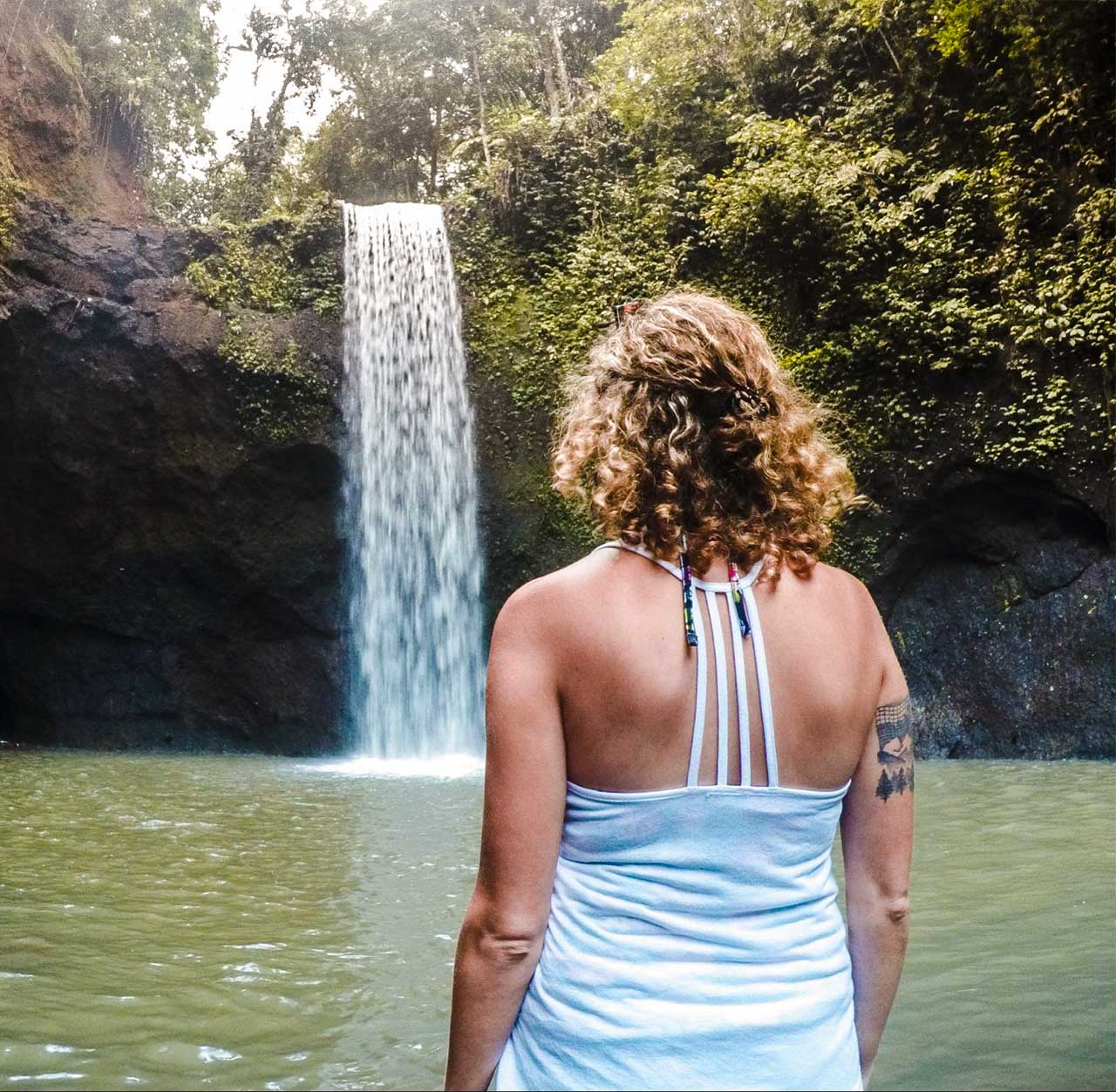 indonesia Gianyar waterfalls and Kanto Lampo, Goa Rang Reng, and tibumana waterfall