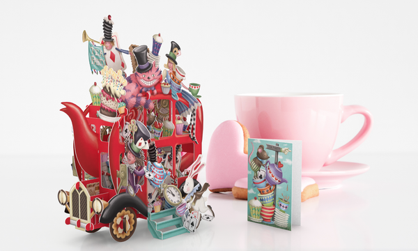 Alice's Teapot Pop Up Card