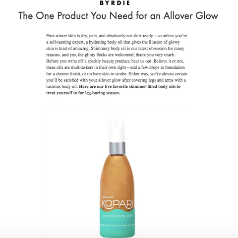 Byrdie - The One Product You Need for an Allover Glow