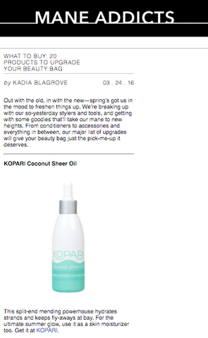 Mane Addicts Kopari Feature