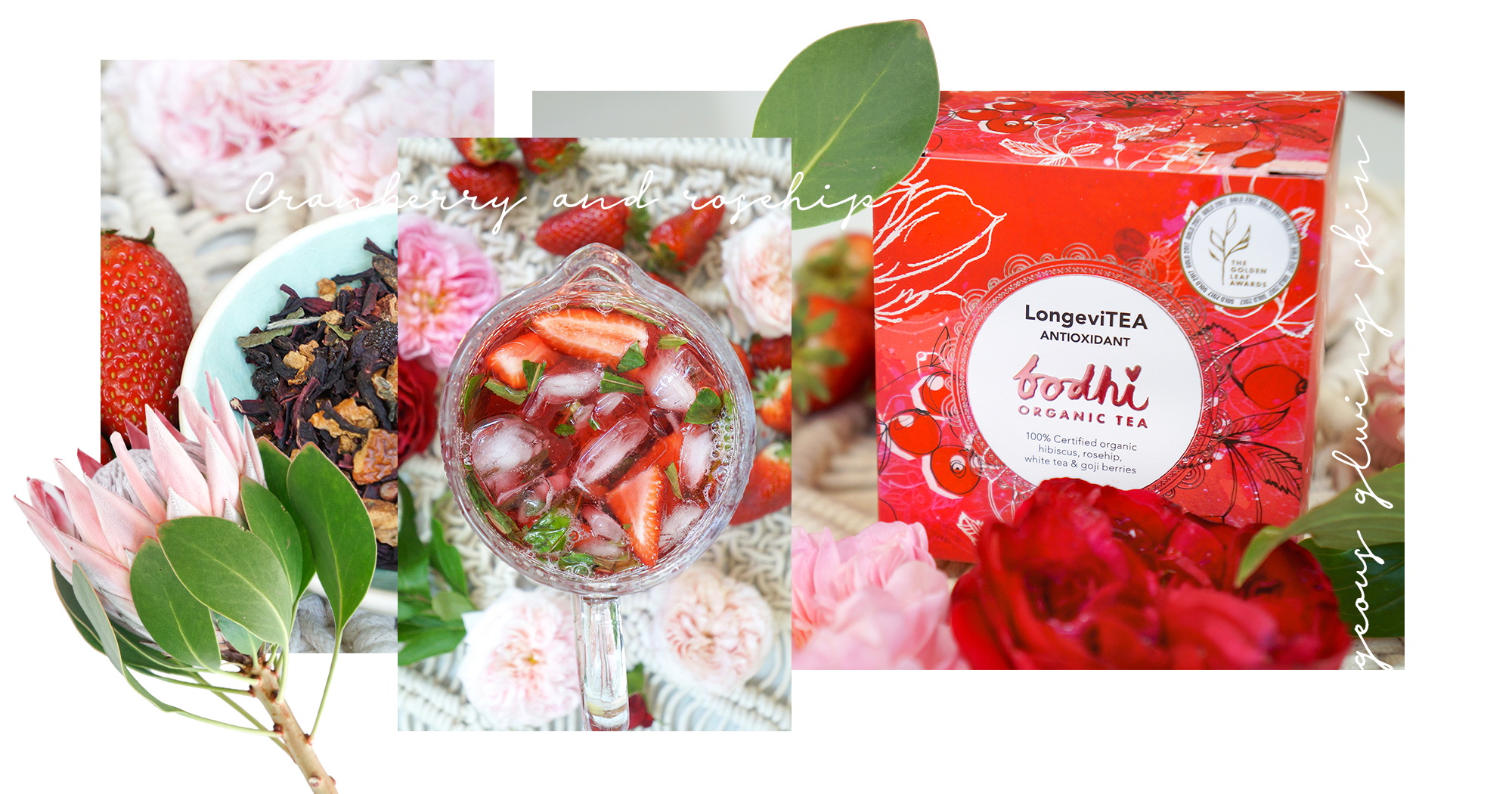 The Bella Boheme Cranberry and Rosehip Iced tea recipe by Bodhi Organic Teas | Bella Boheme