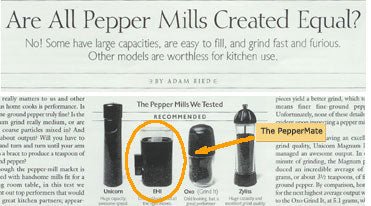 Cooks Illustrated compares the best pepper mills