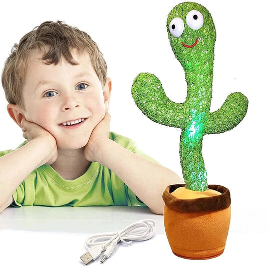 1+1 CADOU Jucarie Interactiva de Plus Cactus Dansator cu USB