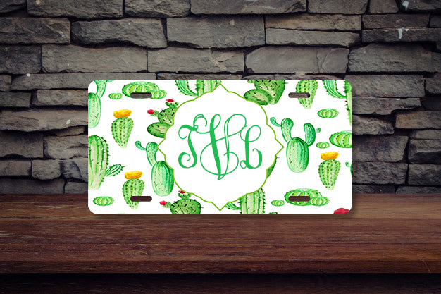 monogram license plate