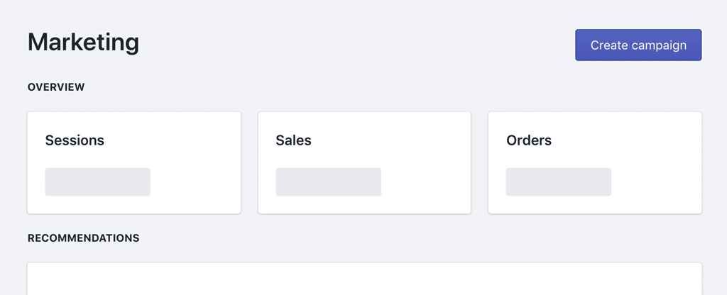 Rendering the ‘Create campaign’ button while we are still in the loading state
