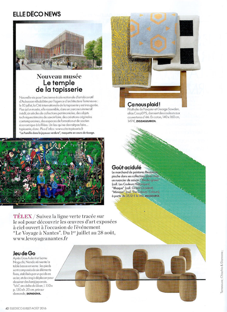 Elle Deco France x ZigZagZurich Juli 2016 Plaids