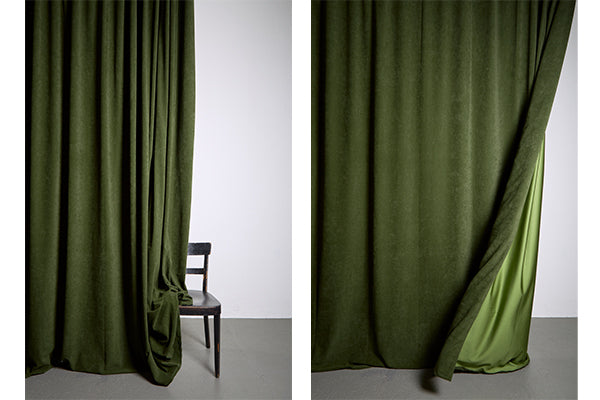 matt velvet curtains