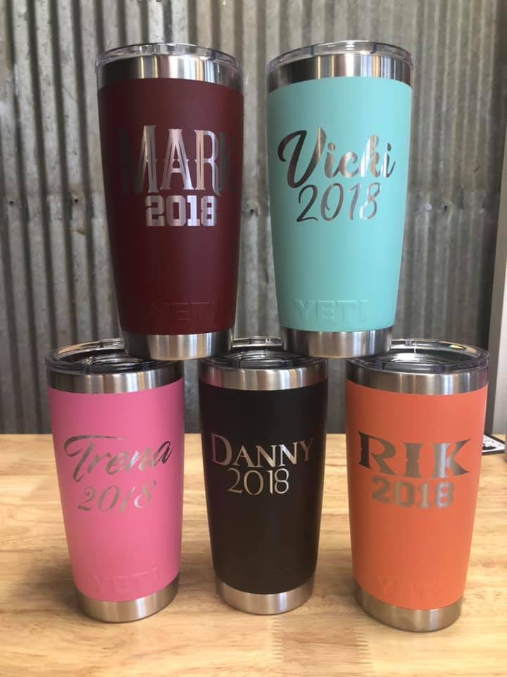 engraved yeti cups