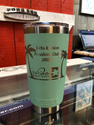 Custom Engraved YETI for Company Business Trip