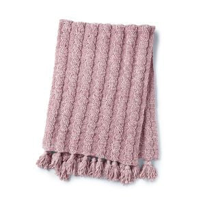 Bernat Velvet Cable Crochet Blanket