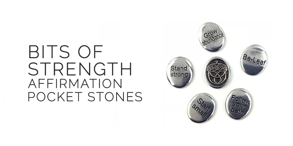 Bits of Strength Pocket Affirmation Stones By Deva Designs - Sabbat Box