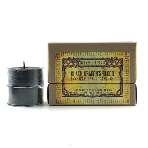 Black Dragon's Blood Tealight Spell Candles By Beesom Candles