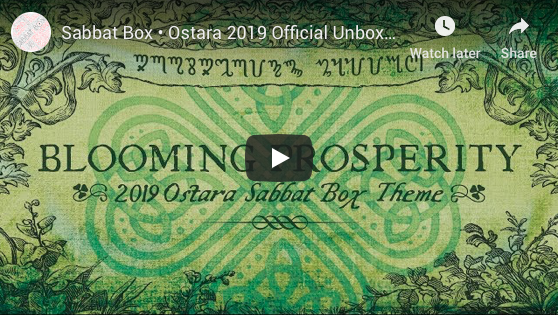 Blooming Prosperity 2019 Ostara Sabbat Box Unboxing Video - Witch Subscription Box