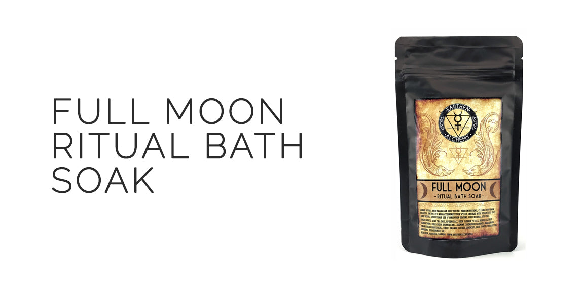 Full Moon Ritual Bath Soak By Earthen Alchemy - Mabon Sabbat Box Moon Magick Sabbat Box