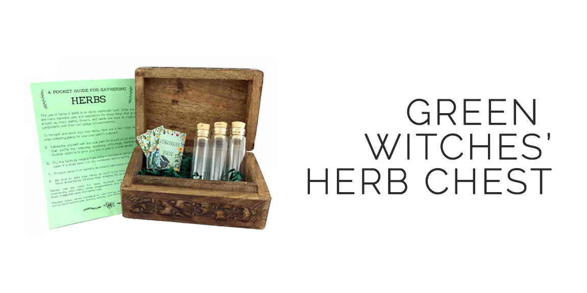 Green Witches' Herb Chest - Sabbat Box = Herbal Witchery Sabbat Box For Litha/Midsummer