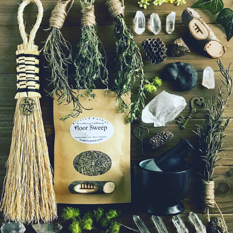 Blessed Herbal Floor Sweeps By The Barefoot Witchery Shoppe
