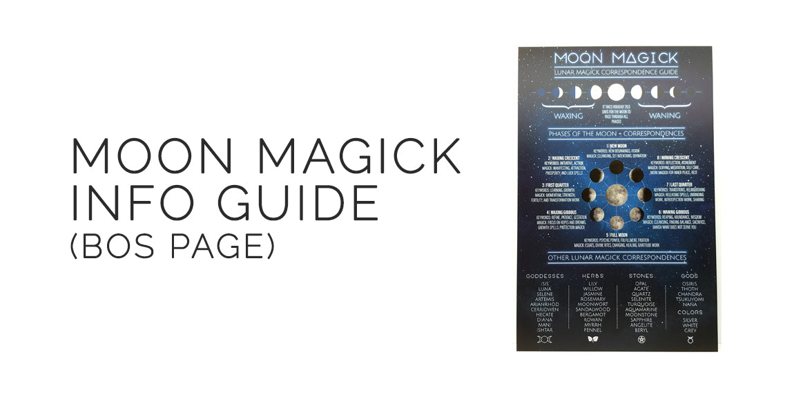Moon Magick Lunar Correspondence Guide Sabbat Box Moon Magick Mabon Box Witch Subscription Box