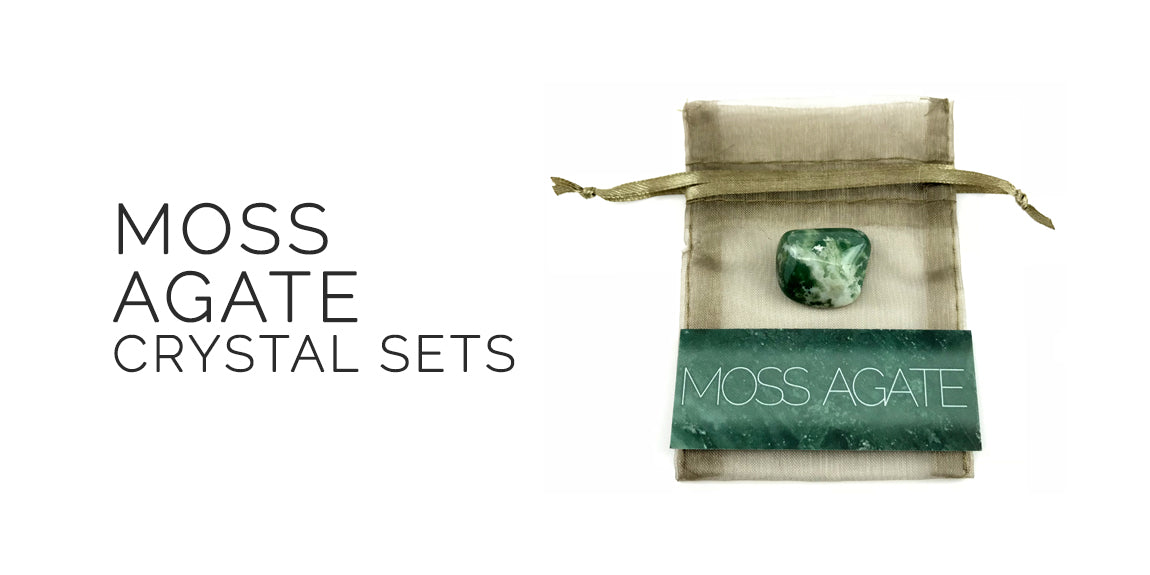 Moss Agate Gemstone Set By Sabbat Box - Midsummer Sabbat Box