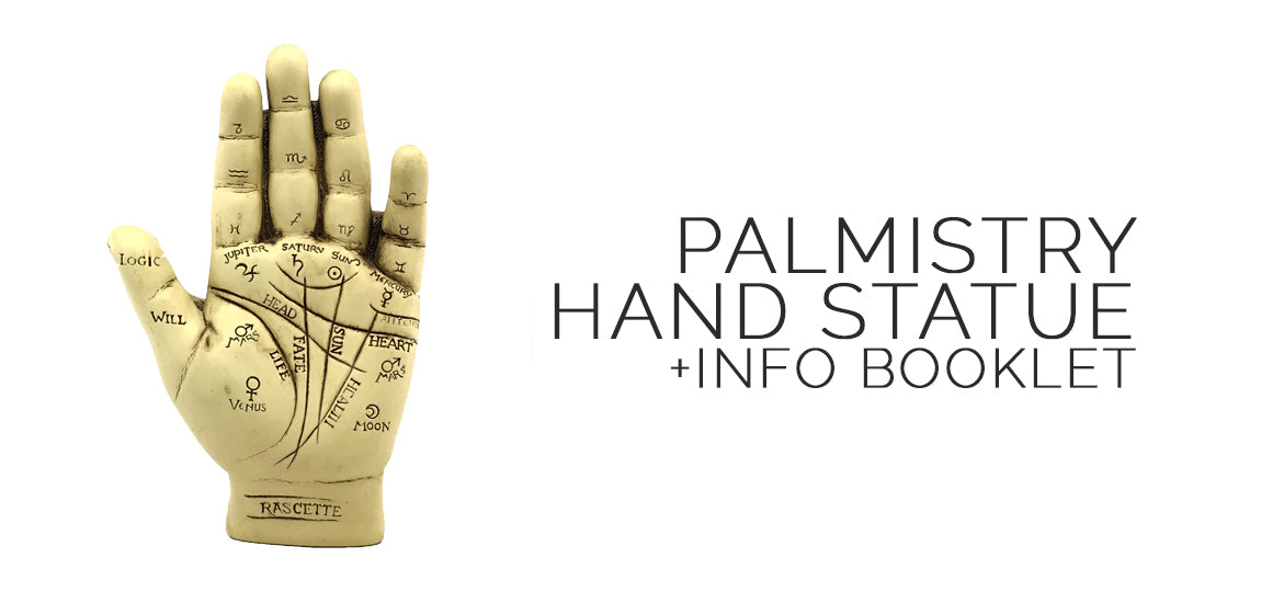 Palmistry Hand Statue Kit With Info Booklet - Samhain Sabbat Box