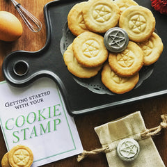 Pentacle Cookie Stamp - Pentagram Cookie Press - Kitchen Witchery Lammas Sabbat Box