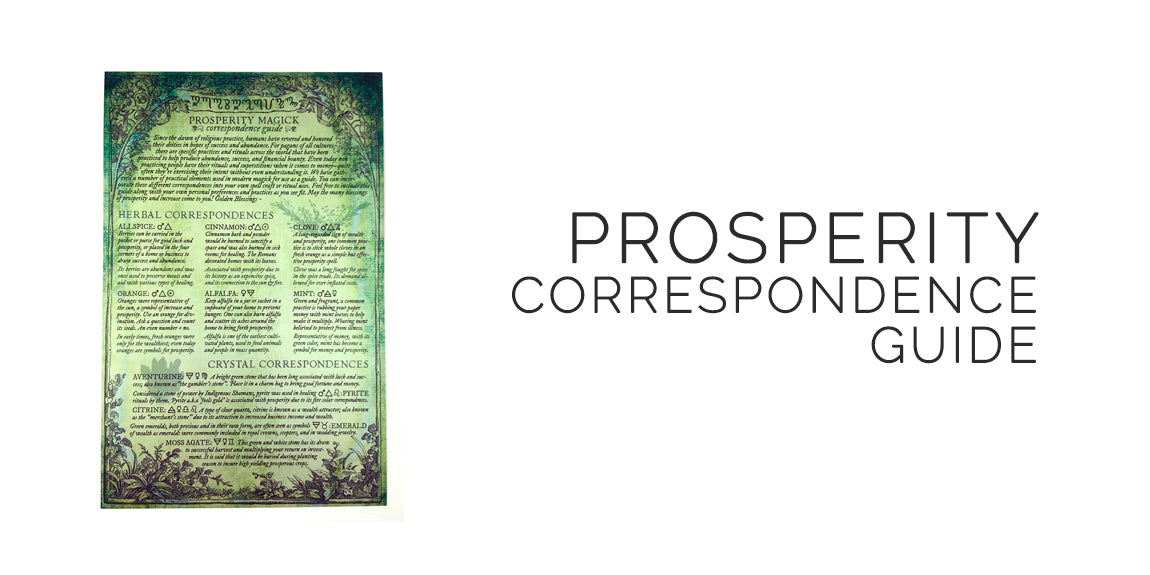 Prosperity Correspondence Info Guide