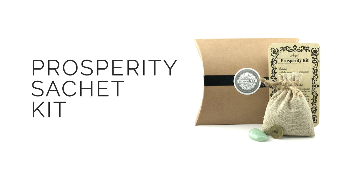 Prosperity Herbal Sachet Kit By Light of Anjou - 2019 Ostara Sabbat Box