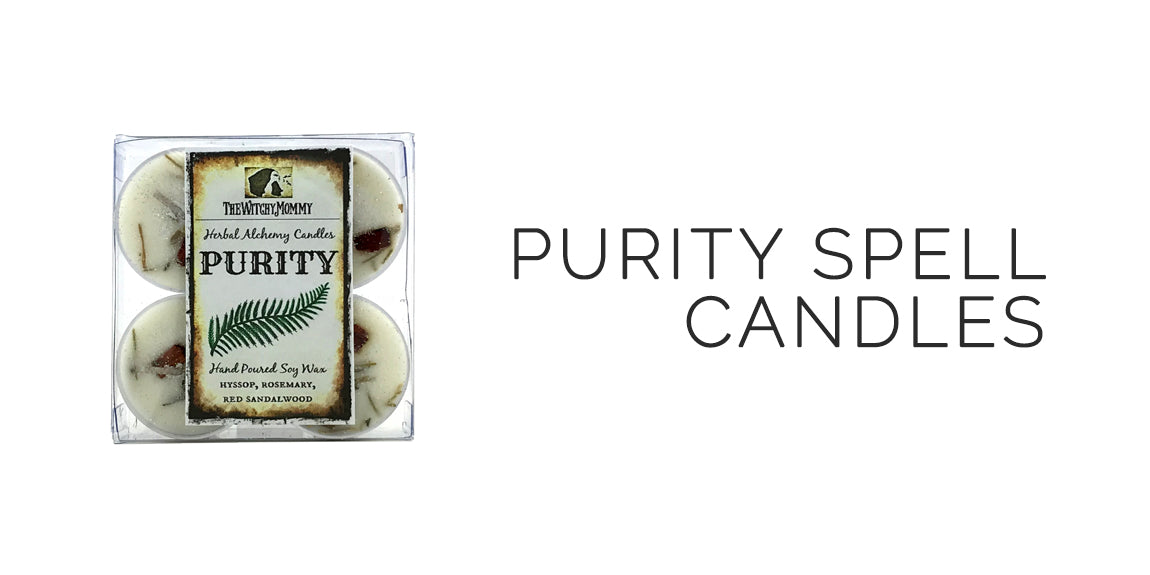 Purity Spell Candles By the Witchy Mommy - Sabbat Box