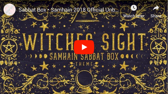 Witches' Sight Samhain Sabbat Box Unboxing Video