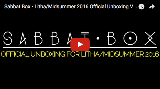 Litha - Midsummer Sabbat Box Unboxing Video for 2016
