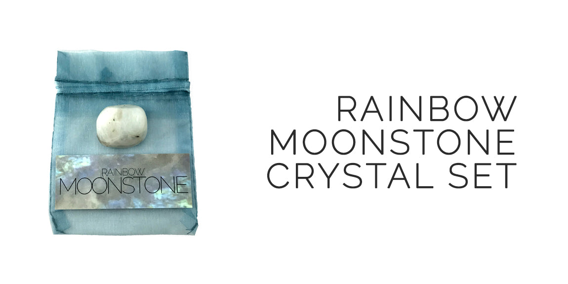 Rainbow Moonstone Crystal Set By Sabbat Box