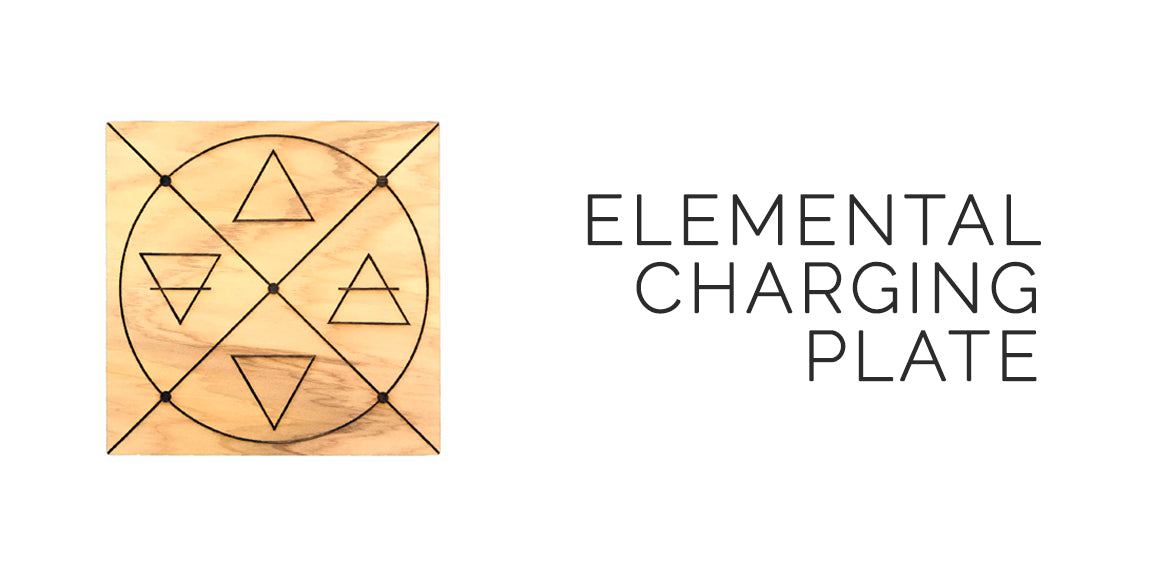 Elemental Charging Plate By Alaska Laser Maid - Custom Made for The 2018 Ostara Sabbat Box