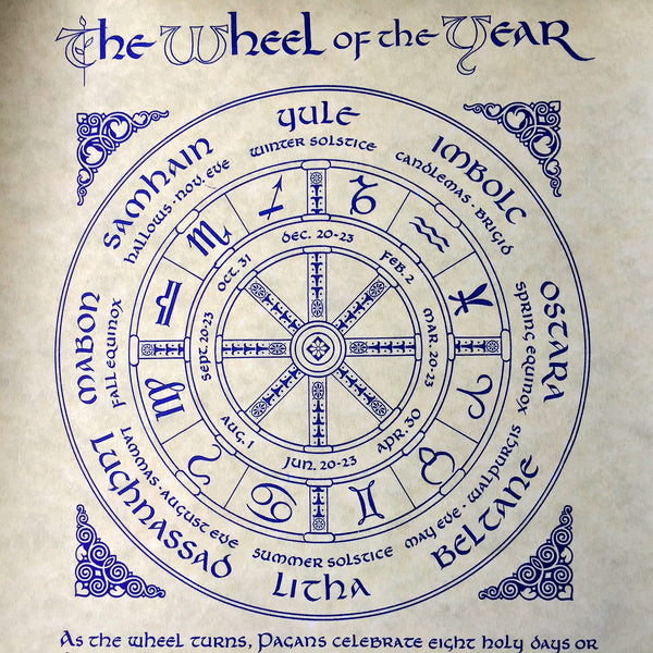 Wheel of the Year Parchment Sabbat Box