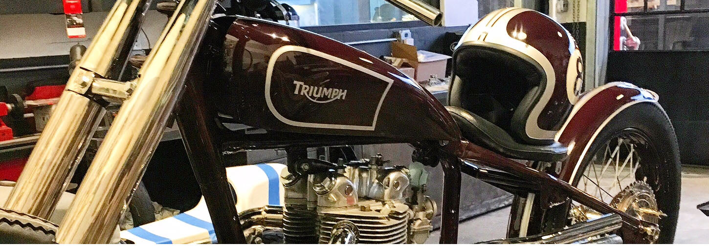 triumph motorcycle custom paint