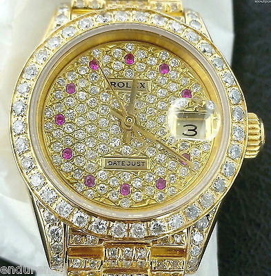 rolex ladies president watch 18k gold