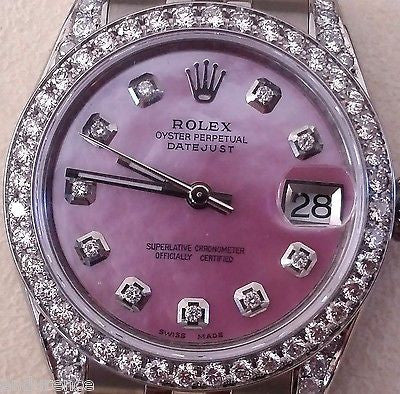 pink mother of pearl rolex