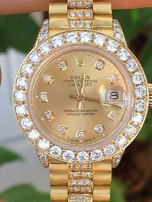 presidential rolex with diamond bezel