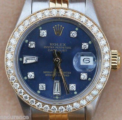 vintage ladies rolex watch with diamonds