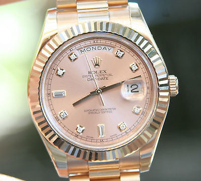 rose gold presidential 41mm