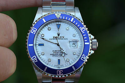 white dial rolex submariner