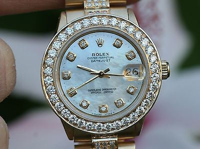 ROLEX MIDSIZE PRESIDENT 18K YELLOW GOLD 