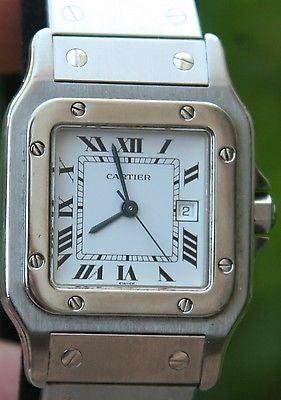 CARTIER SANTOS 29mm MENS AUTOMATIC DATE 