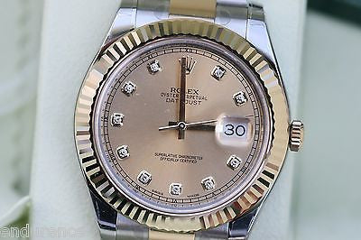 ROLEX DATEJUST 41 MENS TWO TONE GOLD 