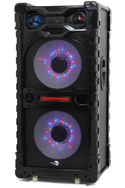 party speakers with lights