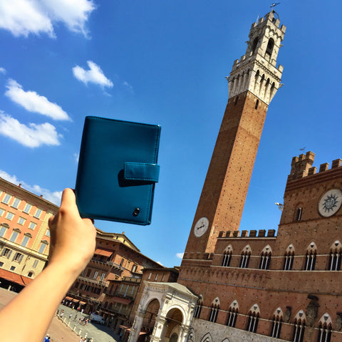Blue Passport Holder Siena Italy