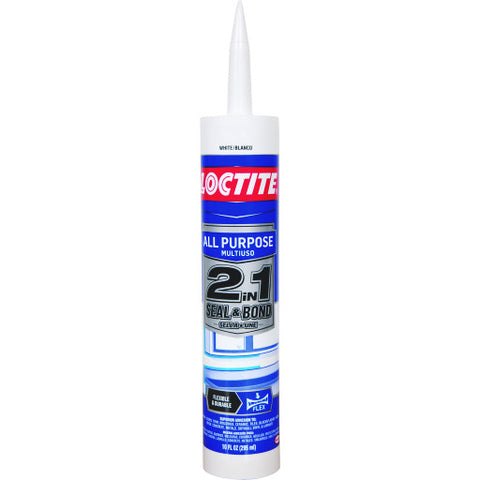 All-Purpose Adhesive Caulk, White, 10 oz.