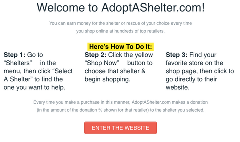image of adopt a shelter website 