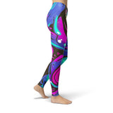 Blue Graffiti Legging - Ceiba Imports