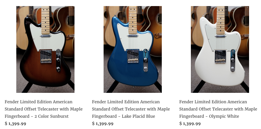 Fender Limited Edition American Standard Offset Telecasters